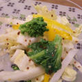 白菜と菜の花のサラダ