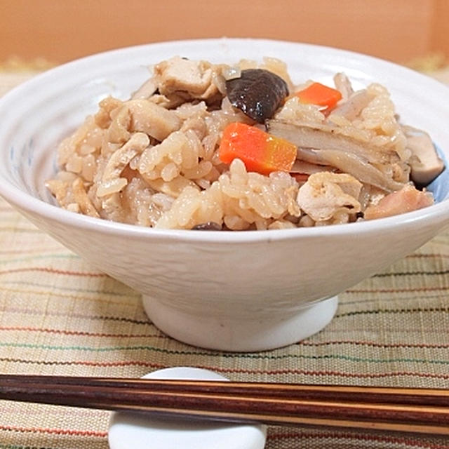 味が濃い目の炊き込みご飯