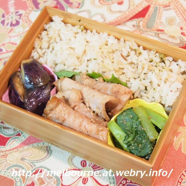 週末しごと『常備菜』＆　お弁当は　炊き込みご飯　と　焼肉
