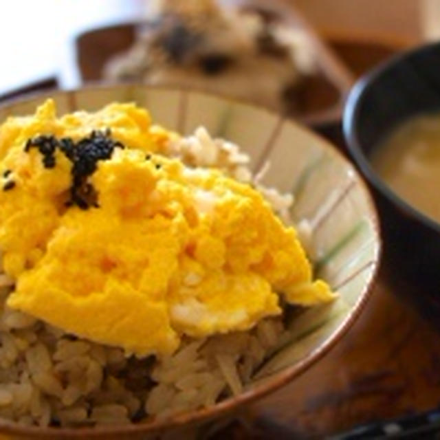 きんぴら混ぜご飯 のお弁当と朝ごはん