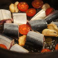 油売りエマさんの"秋刀魚のピリ辛トマト煮"