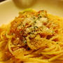 トマトと空豆フリットのパスタ