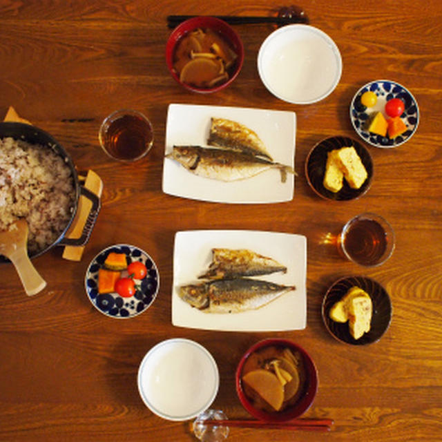 お魚が上手に焼けるようになりたい朝ごはん