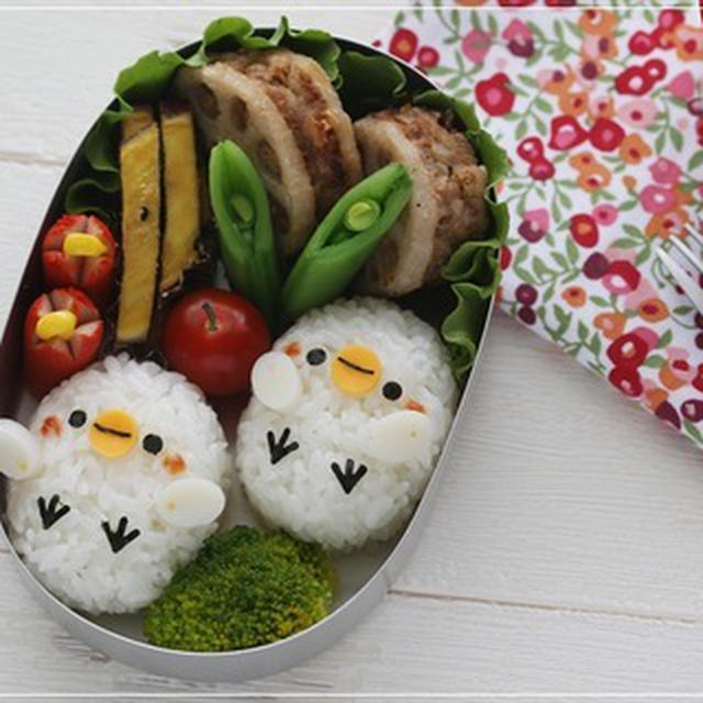 【真っ白な小鳥さんのお弁当＊キャラ弁】