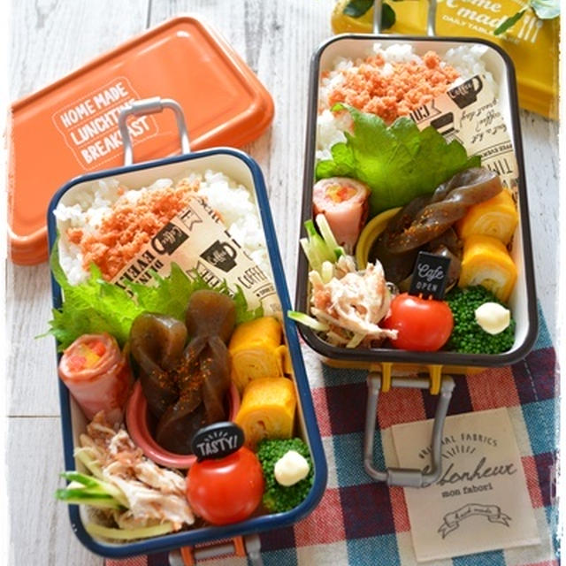 鶏ささみときゅうりの梅肉おかか和え弁当～JK＆JCのおべんとう♪