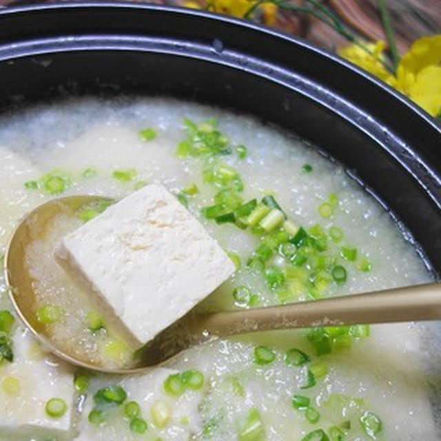 みぞれ湯豆腐鍋♪ヘルシーに
