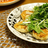 たらこクリームを使って、豆腐ハンバーグを作る！