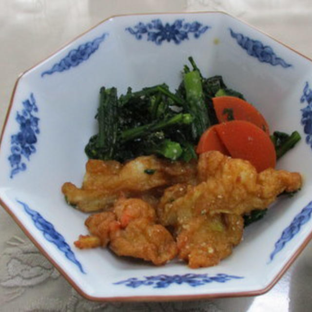 加賀揚げと春菊の煮物★★★