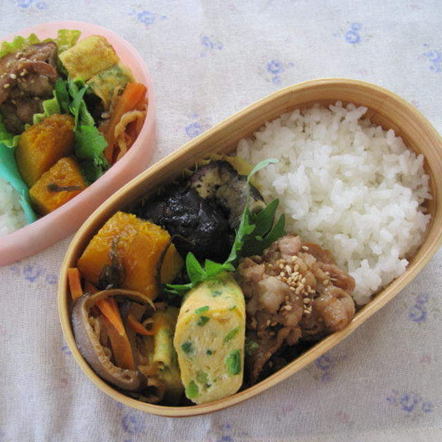 薄切り肉de豚の生姜焼き弁当