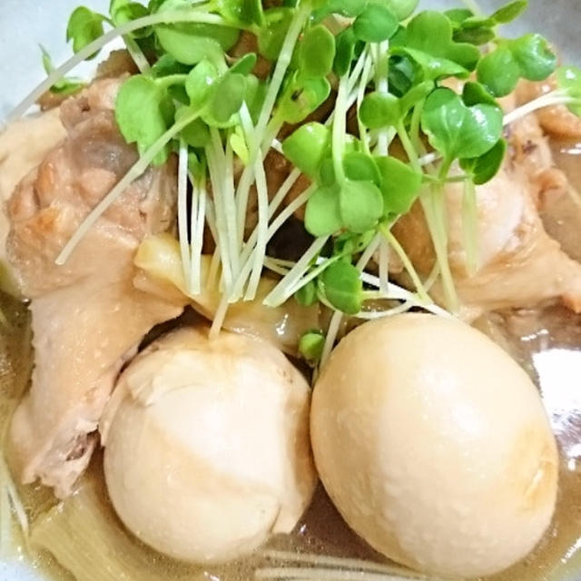 手羽元とたまごの生姜こってり煮