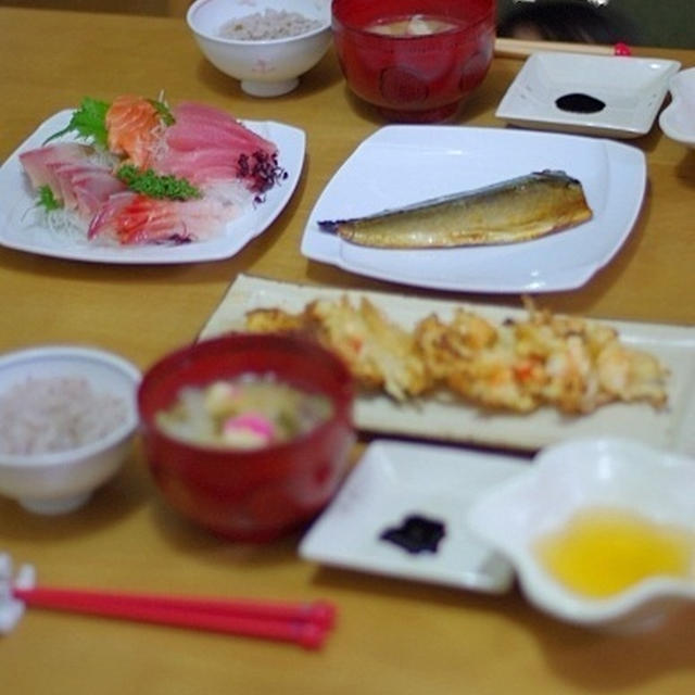 エビと新たまねぎのかき揚げ♪　きのこごはんレシピ