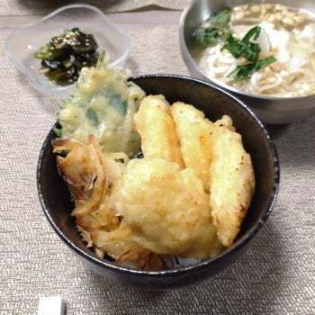 焼く天ぷら！　鶏天丼