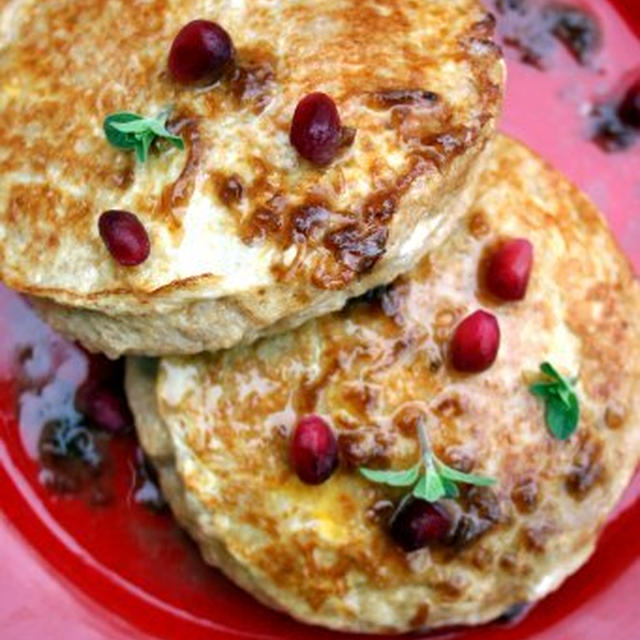 Apple Cream Cheese Stuffed French Toast with Rose Petal Butterりんごとクリームチーズ入りフレンチトーストにローズバター