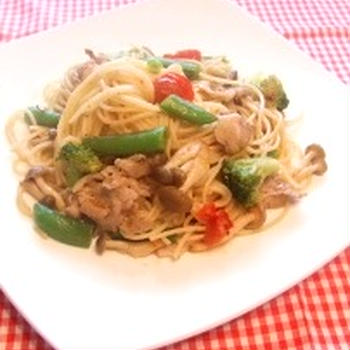 しょう油風味のペペロンチーノ