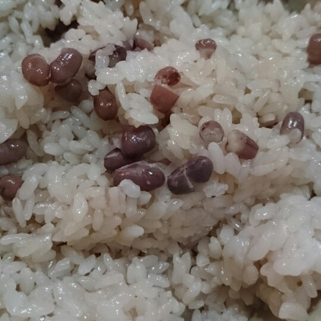 土鍋でお赤飯❤