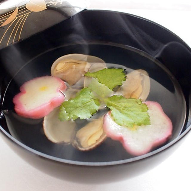 花麩で春らしく あさりの潮汁 By Musashiさん レシピブログ 料理ブログのレシピ満載