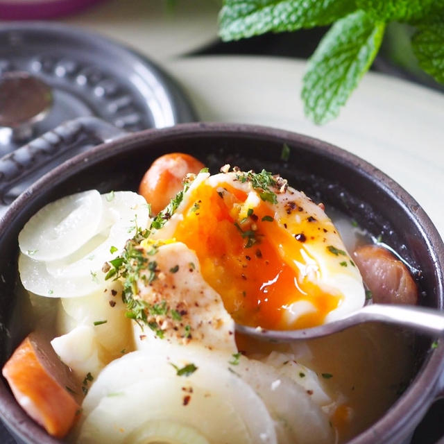 お料理一年生に【レンジで簡単！らくらく朝ごはんスープ】