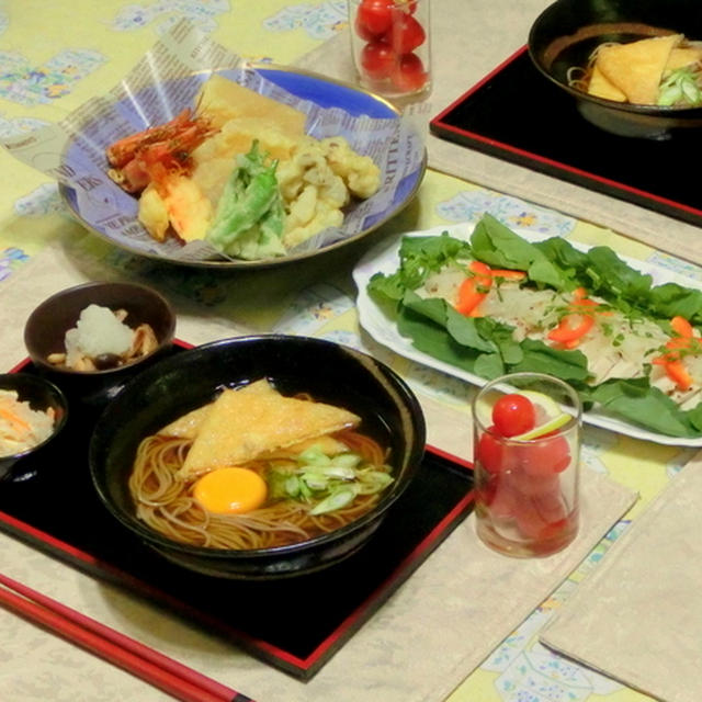 焼きキノコの醤油浸し,　　　　　超しっとり茹で鶏でマリネ