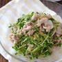 豚しゃぶと豆苗のオニオンぽん酢和え。【ポン酢にちょい足し・主菜OR副菜】のごはんの日。