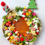 簡単に作れるクリスマスリースおつまみプレート