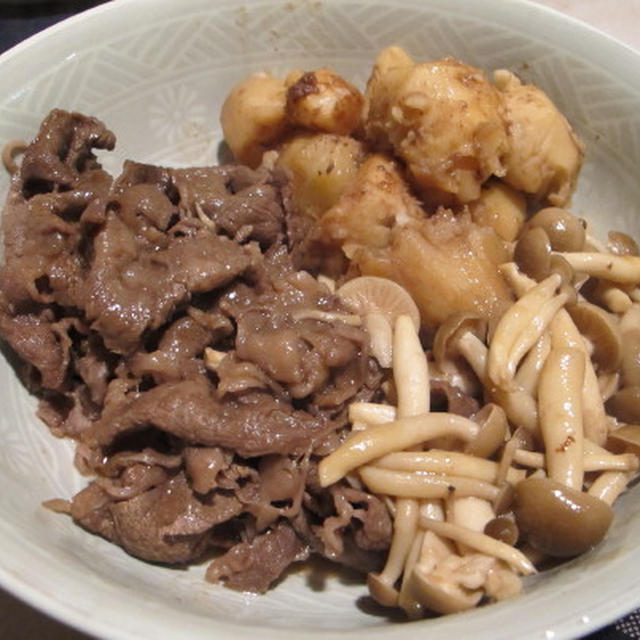 牛肉と里芋とシメジの煮物　　2・4・2011