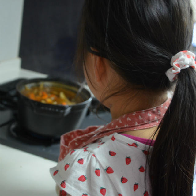 母の日♪娘の手作りカレー