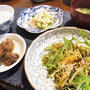 豚肉と水菜の炒め物　＆　届きました～（＾＾