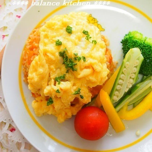 冷凍保存可能な｢素｣＋10分！野菜がたっぷり取れるオムライス　
