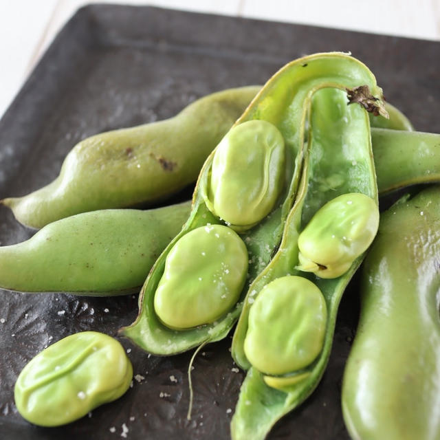 Newレシピ！そら豆と茹で卵のたらこサラダ