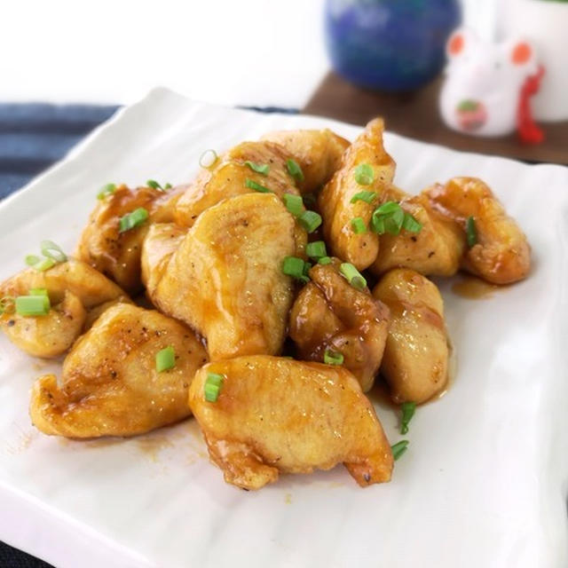 優しい甘さで♪鶏むね肉の甘酢和え