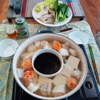 シャクナゲがきれいだった ～ 鱈の湯豆腐