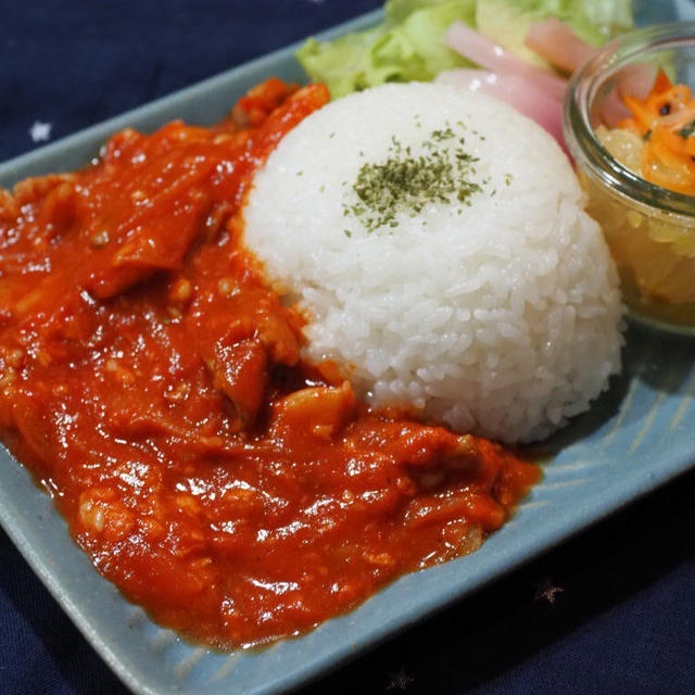 フライパン一つでできる＊甘酒入りハヤシライス