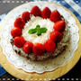次女に持参した手作りケーキ♡思いついたらあ～っと言う間板チョコシリーズです(￣∇￣*)ゞ