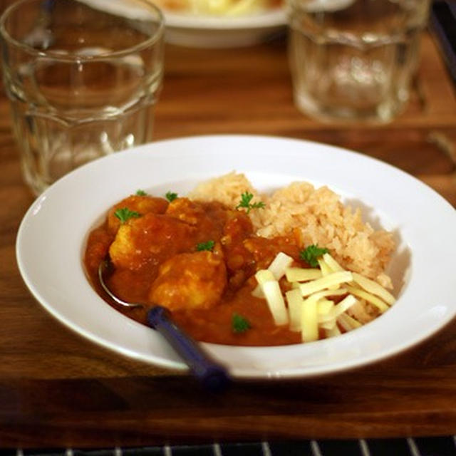 蓮根ボールのカレーライス