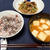 【一汁一菜】挽肉と野菜の炒め物と豆腐の味噌汁