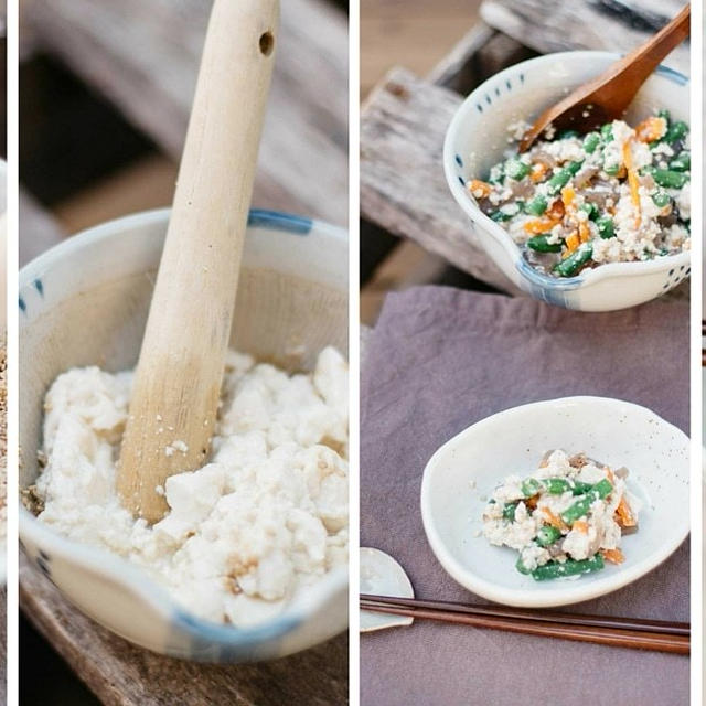 Shira ae 白あえ(mashed tofu salad)