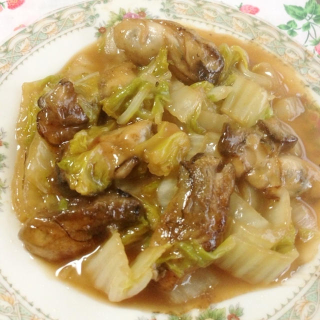 牡蠣と白菜♪♪トロぷるんオイスター炒め ☆