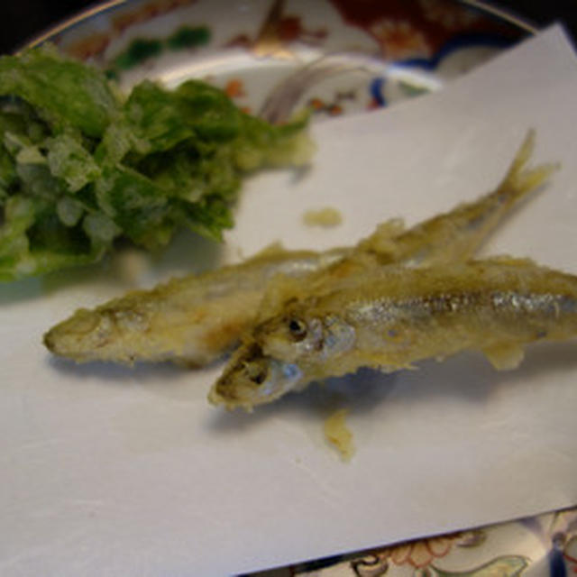 子持ちわかさぎのてんぷら