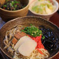ちょっと贅沢な３種麺の沖縄そば　と　イカスミじゅーしぃ♪ by manaさん