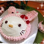 うさちゃんキティのケーキ♪　…超、自画自賛の力作です（笑）