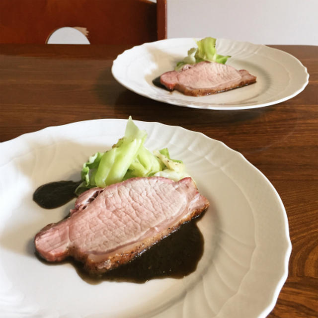 豚のローストと新しいお鍋