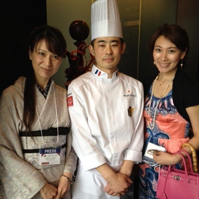 着物でレセプション★洋菓子世界大会優勝〜グランドハイアット東京ペストリー副料理長のケーキ