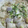 里芋とひき肉の煮物