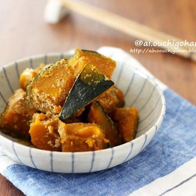 今週の作り置きから♡お弁当にもおすすめ♡ほっこりかぼちゃのごま煮♡