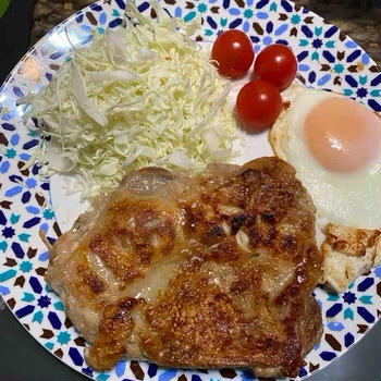 チキンステーキと豆腐明太チーズ焼き