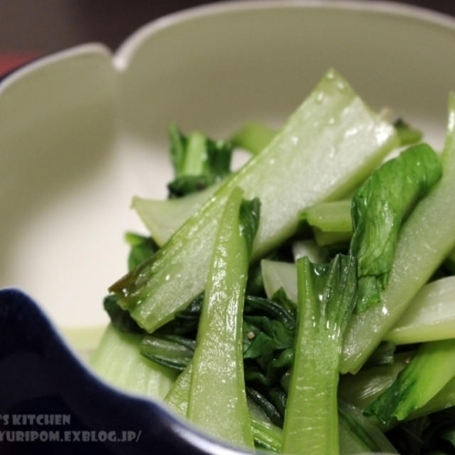 ほろ酔い薬膳：青梗菜のスープ炒め～暑い時には青梗菜。