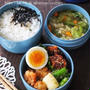 保温弁当箱で【ひらめフライとお味噌汁のお弁当】