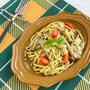 ＊【レシピ】レンジで完成！SUNAOで作る♪3種きのこのジェノベーゼパスタ