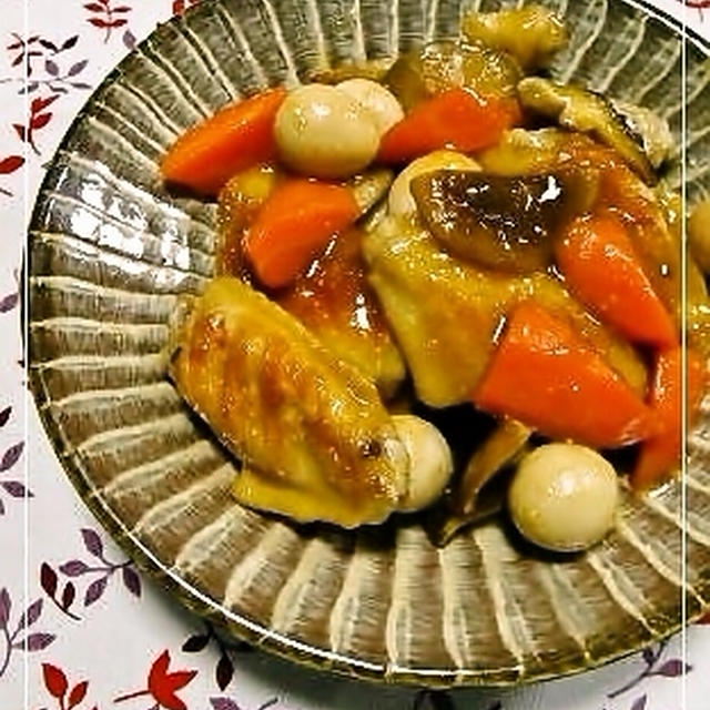 手羽先のバター醤油煮