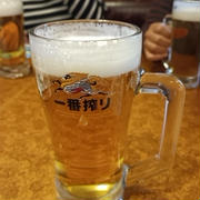 【お茶の時間だけど、ビールで乾杯】